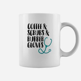 Coffee Scru And Rubber Gloves Nurse Coffee Mug | Crazezy