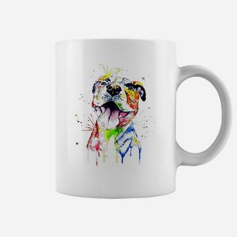 Colorful Baby Pit-Bull Terrier Lover Dad Mom Funny Kidding Coffee Mug | Crazezy DE
