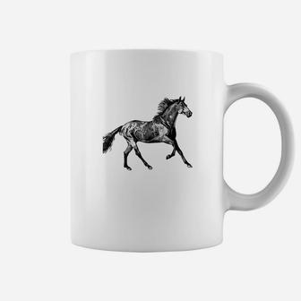 Cool Horse Black And White For Animal Lovers Coffee Mug - Thegiftio UK