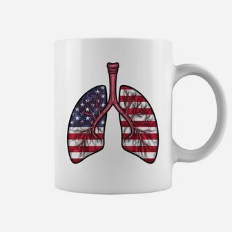 Cool Respiratory Therapy Men Women Us Flag Patriotic Rt Coffee Mug | Crazezy