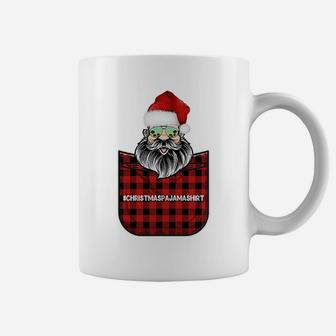 Cool Santa Claus Christmas Pajama Funny Santa Hat Costume Coffee Mug | Crazezy DE