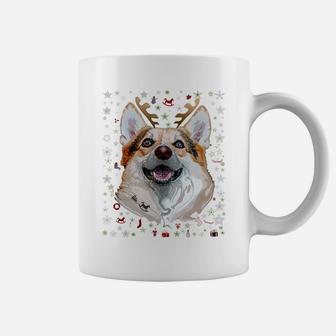 Corgi Reindeer Ugly Christmas Sweater Gift Funny Dog Xmas Sweatshirt Coffee Mug | Crazezy AU