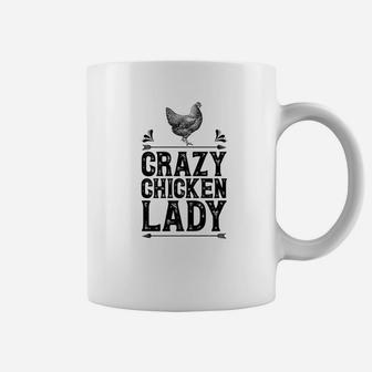 Crazy Chicken Lady Funny Farm Poultry Farmer Gifts Coffee Mug - Thegiftio UK