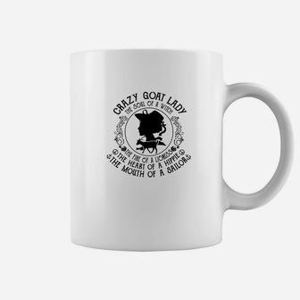 Crazy Goat Lady The Soul Of A Witch The Fire Of A Lioness Coffee Mug - Thegiftio UK