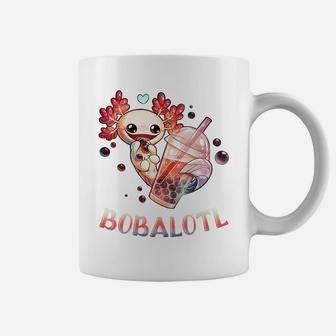 Cute Axolotl Lover Bobalotl Boba Kawaii Axolotl Food Sweets Coffee Mug | Crazezy CA
