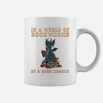 Cute Bookworm Design For Men Women Kids Librarian Book Lover Coffee Mug | Crazezy