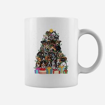 Cute Dog Christmas Tree Fairy Lights Xmas Pet Puppy Dad Mom Coffee Mug | Crazezy AU