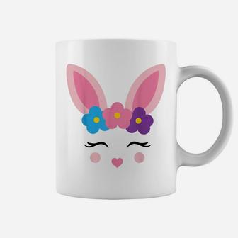Cute Easter Bunny Face Flower Crown Toddler Holiday Costume Coffee Mug | Crazezy DE