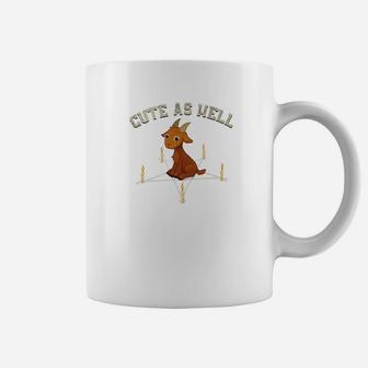 Cute Funny Goat Dark Humor Heavy Metal Coffee Mug - Thegiftio