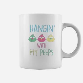 Cute Hanging With My Peeps Happy Easter Coffee Mug | Crazezy CA