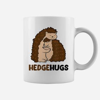 Cute Hedgehugs Cuddle Hedgehog Hugging Hugs Hedgehog Coffee Mug | Crazezy