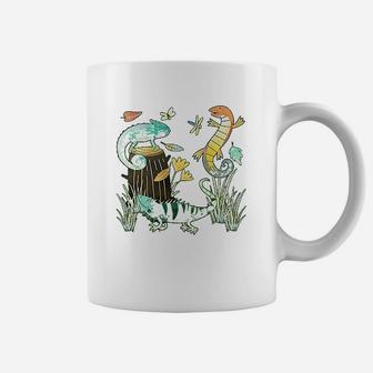 Cute Lizards Hanging Out Coffee Mug | Crazezy