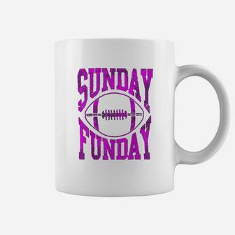 Cute Retro Sunday Funday Football Coffee Mug - Thegiftio