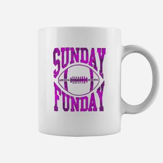 Cute Retro Sunday Funday Football Coffee Mug - Thegiftio
