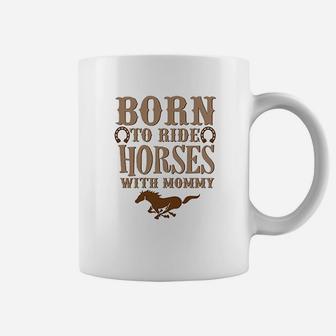 Cute Western Rompers Born To Ride Horses Royaltee Animal Boutique Coffee Mug | Crazezy DE