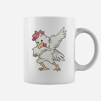 Dabbing Chicken Graphic Funny Chicken Husbandry Sweatshirt Coffee Mug | Crazezy
