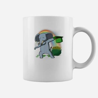 Dabbing Elephant Leprechaun St Patricks Day Lucky Coffee Mug - Thegiftio UK