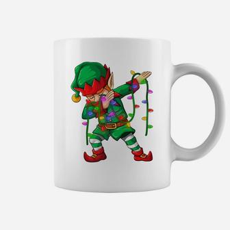 Dabbing Elf Shirt Costume Christmas Squad Men Boy Kids Xmas Coffee Mug | Crazezy DE
