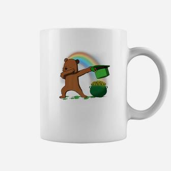 Dabbing Grizzly Bear Leprechaun St Patricks Day Coffee Mug - Thegiftio UK