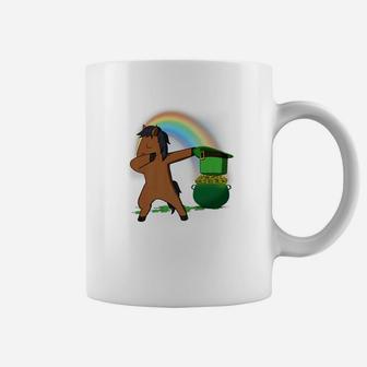 Dabbing Horse Leprechaun St Patricks Day Coffee Mug - Thegiftio UK
