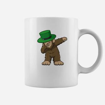 Dabbing Leprechaun Bigfoot St Patricks Day Squatch Coffee Mug - Thegiftio UK