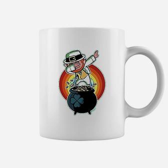 Dabbing Leprechaun Funny St Patrick's Day Coffee Mug - Thegiftio UK