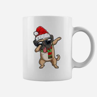 Dabbing Pug Santa Christmas Gift Kids Boys Girls Pugmas Xmas Coffee Mug | Crazezy