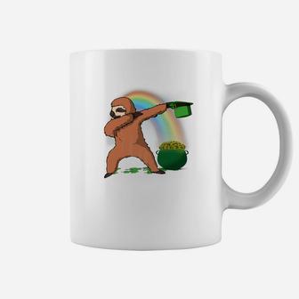 Dabbing Sloth Leprechaun St Patricks Day Lucky Coffee Mug - Thegiftio UK