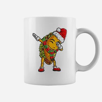 Dabbing Taco Santa Christmas Kids Boys Men Dab Xmas Gifts Coffee Mug | Crazezy UK