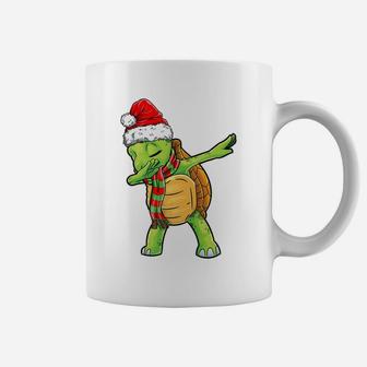 Dabbing Turtle Santa Christmas Kids Boys Girls Xmas Gifts Coffee Mug | Crazezy