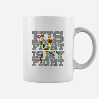 Dad His Fight Awareness Gift Coffee Mug | Crazezy DE
