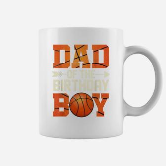 Dad Of The Birthday Boy Basketball Father Daddy Funny Coffee Mug | Crazezy CA