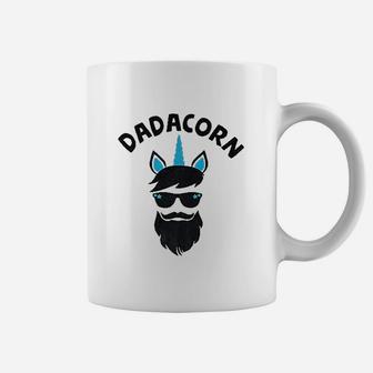 Dadacorn Unicorn Dad Beard Gift For Daddy Unicorn Coffee Mug | Crazezy CA