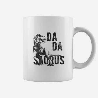 Dadasaurus Trex Funny Fathers Day Dinosaur Papa Coffee Mug | Crazezy