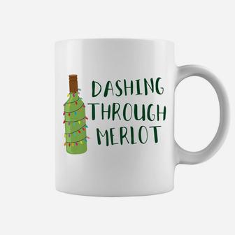 Dashing Through Merlot Funny Wine Drinking Coffee Mug | Crazezy UK