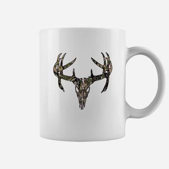 Deer Skull Antlers Camo Coffee Mug - Thegiftio UK
