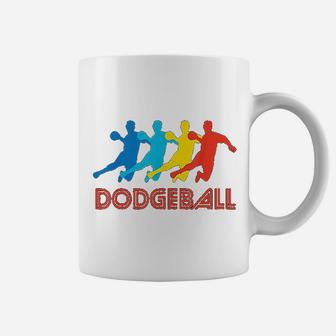 Dodgeball Player Retro Pop Art Dodgeball Graphic Coffee Mug - Thegiftio UK