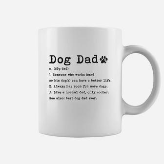 Dog Dad Definition Funny Fathers Day Pet Puppy Animal Lover Graphic Coffee Mug | Crazezy UK