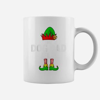 Dog Dad Elf Matching Family Group Christmas Party Pajama Coffee Mug | Crazezy CA