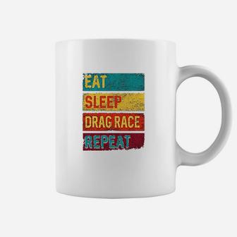 Drag Racing Eat Sleep Drag Race Repeat Coffee Mug - Thegiftio UK