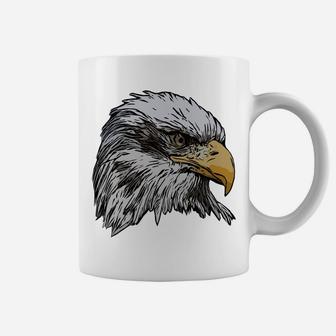 Eagle Imprint American Bird Animal Retro Art Motif Bald Sweatshirt Coffee Mug | Crazezy