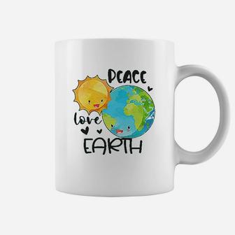 Earth Day Peace Love Earth Coffee Mug | Crazezy UK
