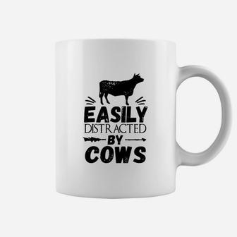 Easily Distracted By Cows Coffee Mug | Crazezy DE