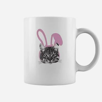 Easter Cat Funny Kitten In Bunny Ears Cute Lover Spring Coffee Mug | Crazezy CA