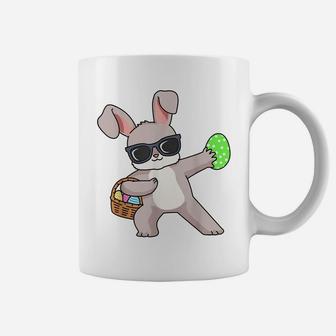 Easter Shirt Dabbing Rabbit Dab Egg Hunting Easter Bunny Coffee Mug | Crazezy CA