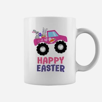 Easter Truck Bunny Eggs For Kids Boys Girls Happy Easter Coffee Mug | Crazezy DE