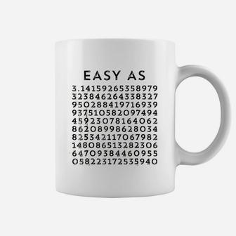 Easy As Pi 3 14 Funny Pie Pun Math Coffee Mug - Thegiftio
