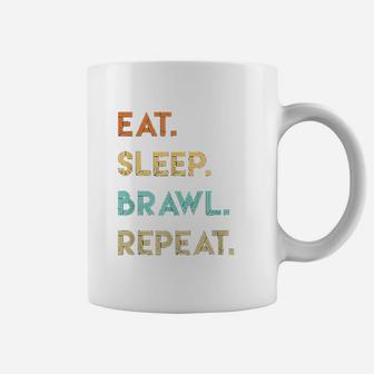 Eat Sleep Brawl Repeat Funny Gamer Coffee Mug | Crazezy DE