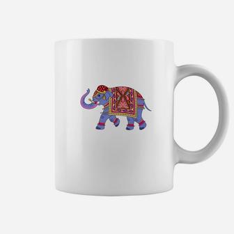 Elephant Mandala Art Pattern Coffee Mug - Thegiftio UK