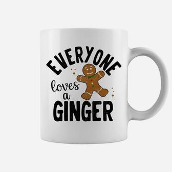 Everyone Loves A Ginger Gingerbread Man Christmas Pajama Sweatshirt Coffee Mug | Crazezy
